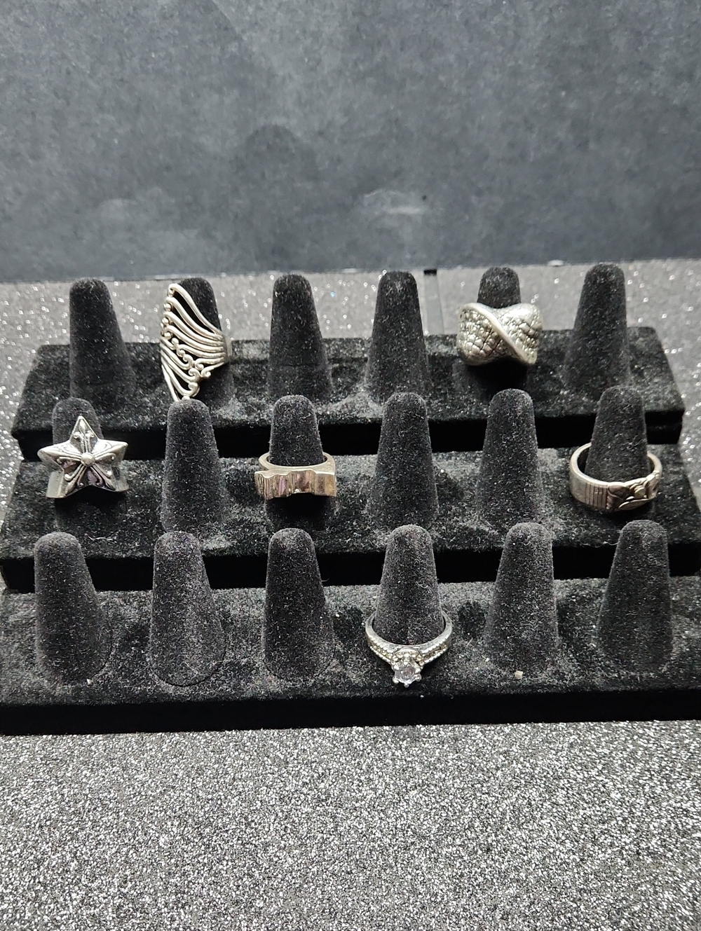 Silver-tone Mixed Fashion Ring Bundle